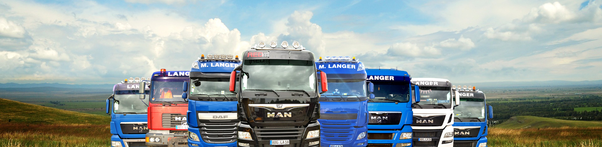 LKW-Flotte Spedition Langer